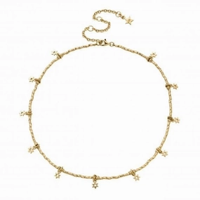 Gold Sky Of Stars Necklace GNMUL4037