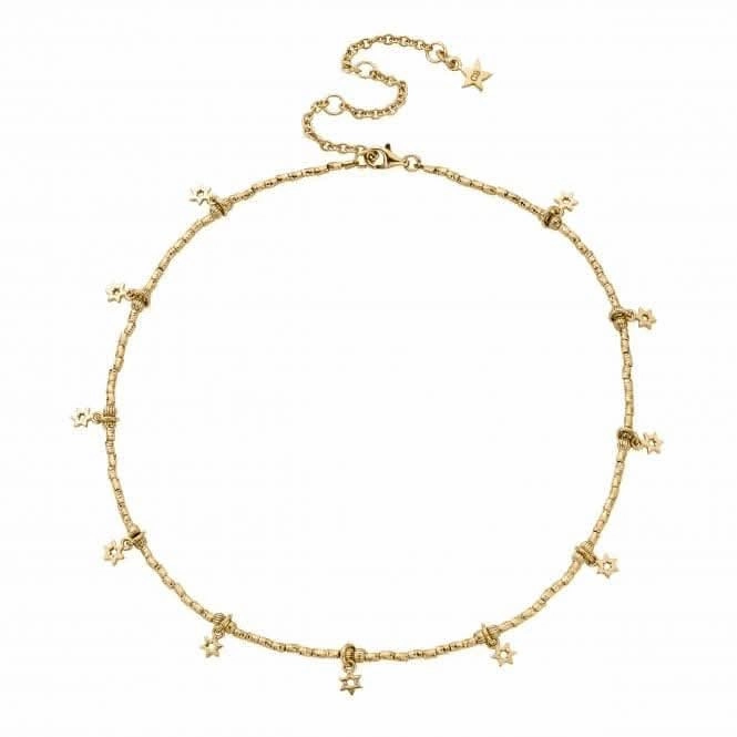 Gold Sky Of Stars Necklace GNMUL4037