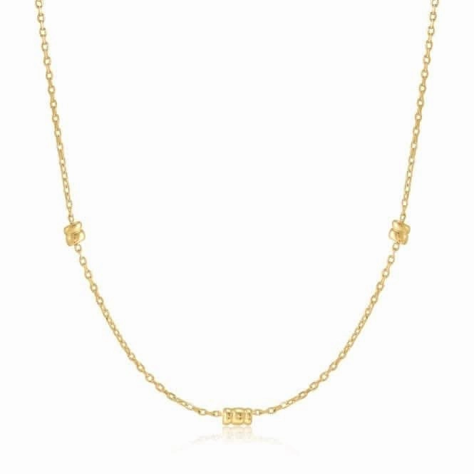 Gold Smooth Twist Chain Necklace N038-02G