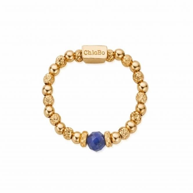 Gold Sparkle Sodalite Ring