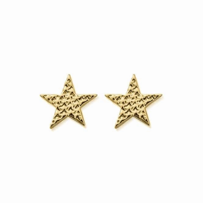 Gold Sparkle Star Stud Earrings GEST3097