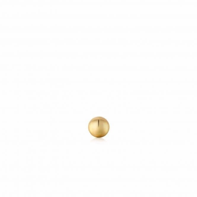 Gold Sphere Barbell Single Earring E035-02G