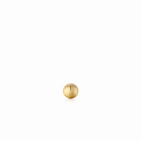 Gold Sphere Barbell Single Earring E035-02G