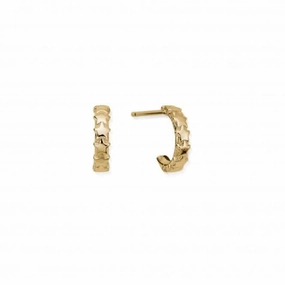 Gold Tiny Multi Star Huggie Hoop Earrings GEH3321