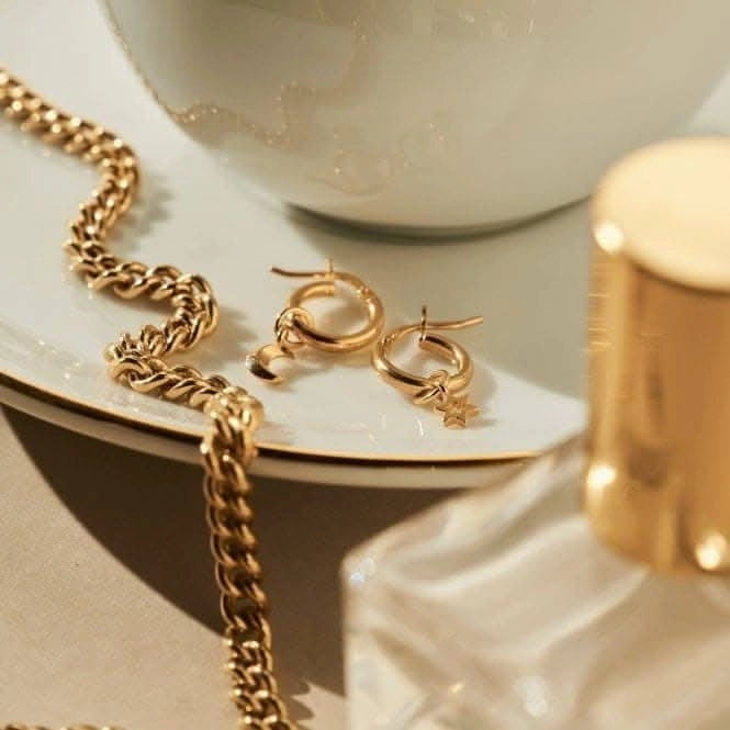 Gold Wisdom & Guidance Small Hoop Earrings GEH31814037