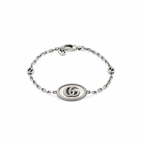 Gucci GG Marmont Sterling Silver Double G Bracelet D