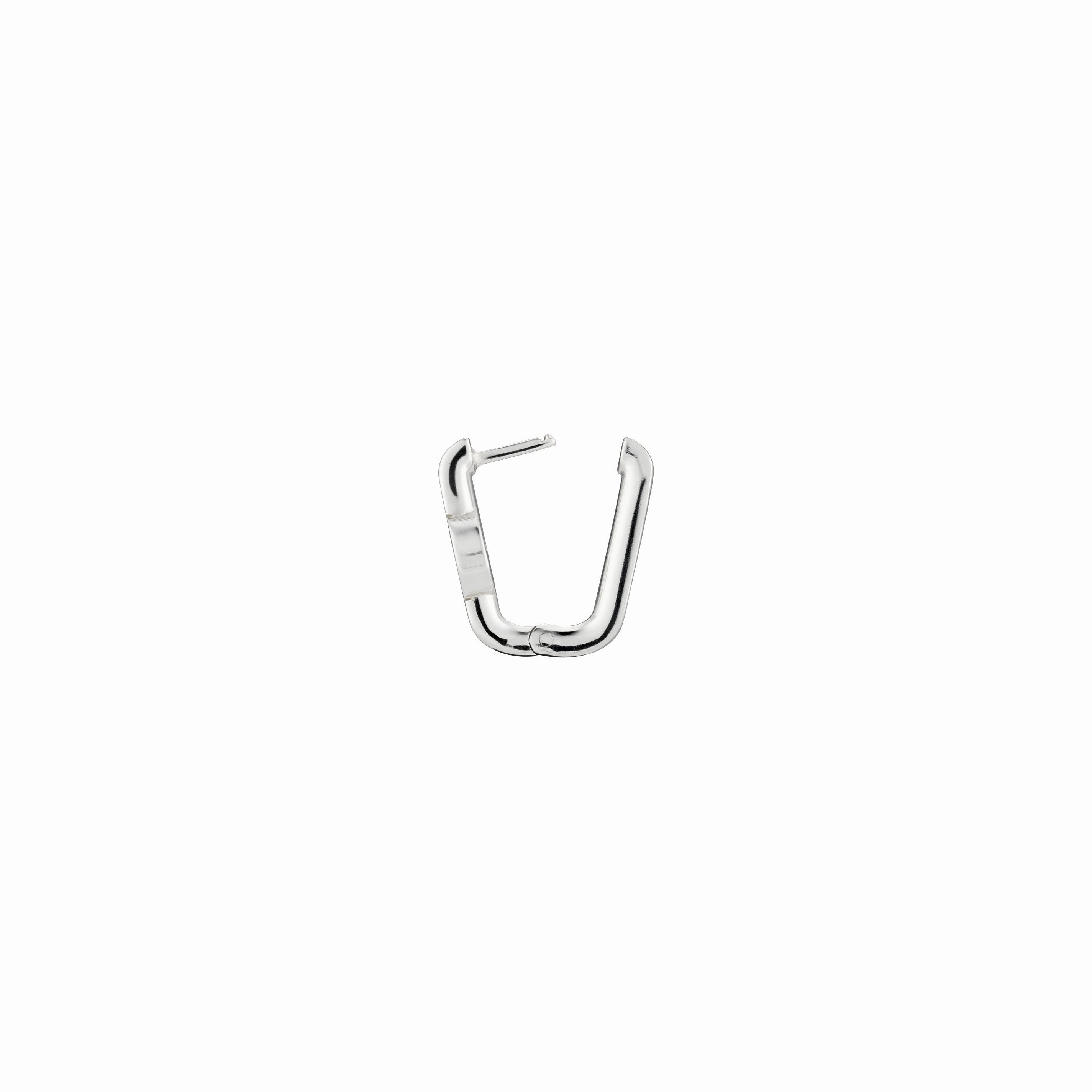 Gucci Interlocking Motif Sterling Silver Earrings