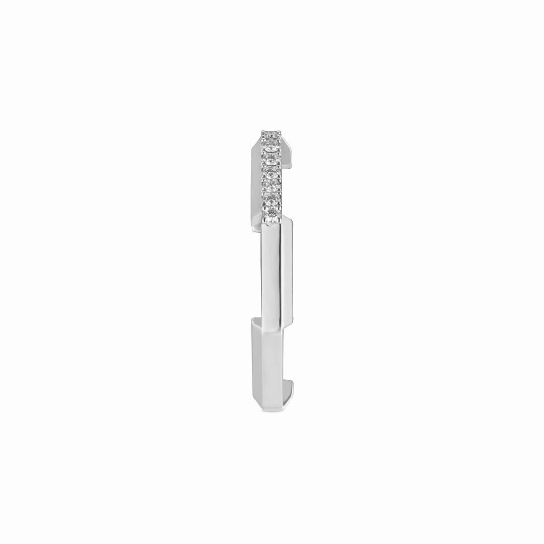 Gucci Link to Love 18ct White Gold Diamond 3mm Ring