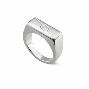 Gucci Tag Sterling Silver Ring D