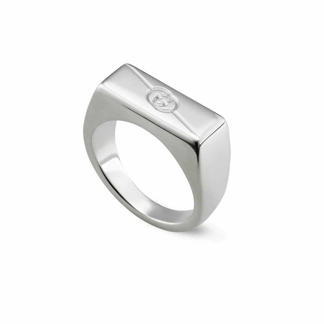 Gucci Tag Sterling Silver Ring D