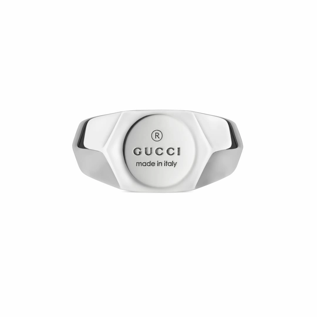 Gucci Trademark Sterling Silver Ring