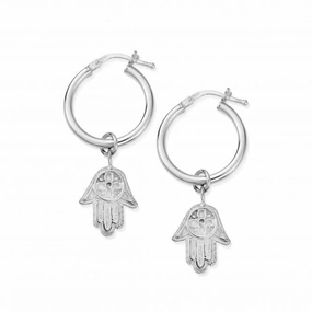 Hamsa Hand Hoop Earrings SEH2005