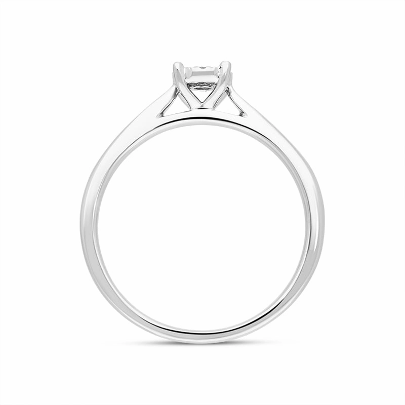 Hans D Krieger 18ct White Gold 0.14ct Diamond Cluster Ring