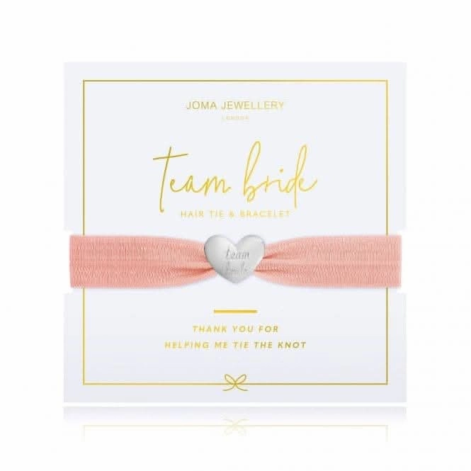 Happy Ever After Bridal Jewellery Silver Team Bride Hair 15cm Stretch Bracelet 3693