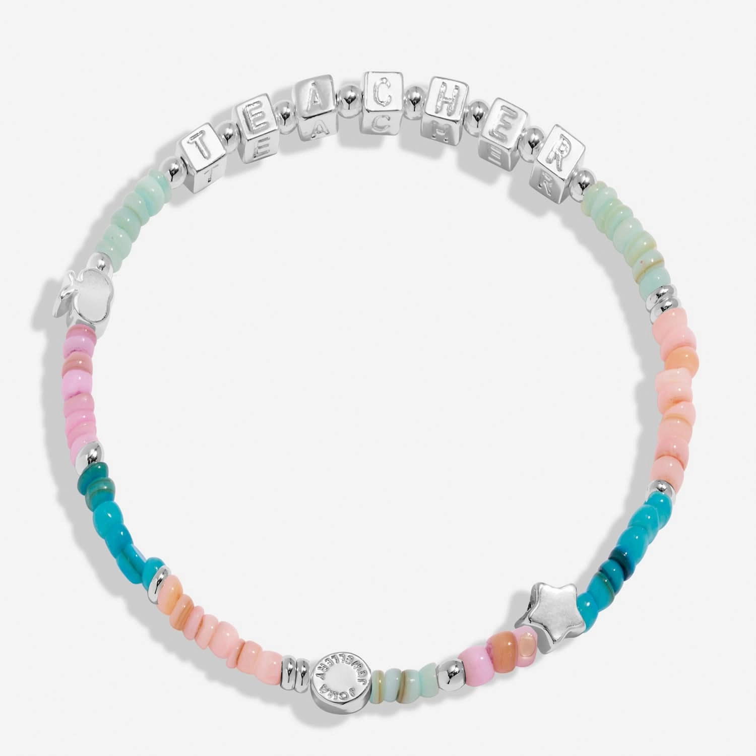 Happy Little Moments Best Teacher Silver Plated Bracelet 8258
