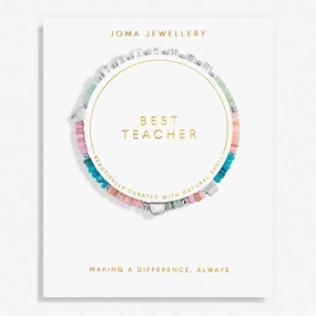 Happy Little Moments Best Teacher Silver Plated Bracelet 8258