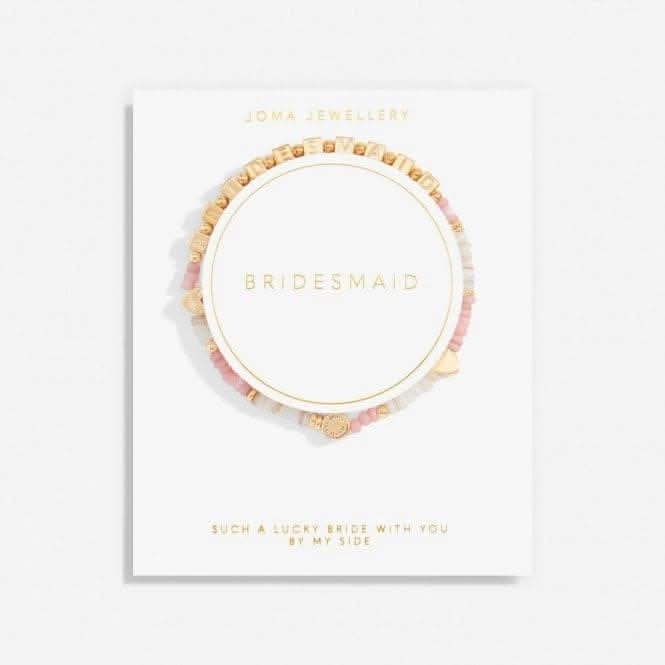 Happy Little Moments Bridesmaid Gold Plated 17.5cm Bracelet 7093