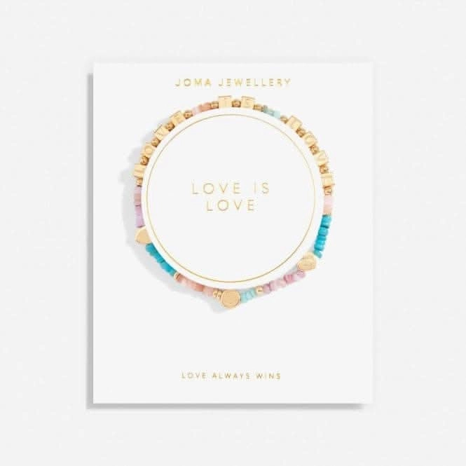 Happy Little Moments Love Is Love Gold 17.5cm Bracelet 7090