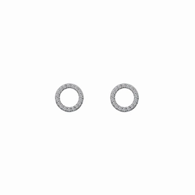 Hot Diamonds 9ct White Gold Infinity Earrings