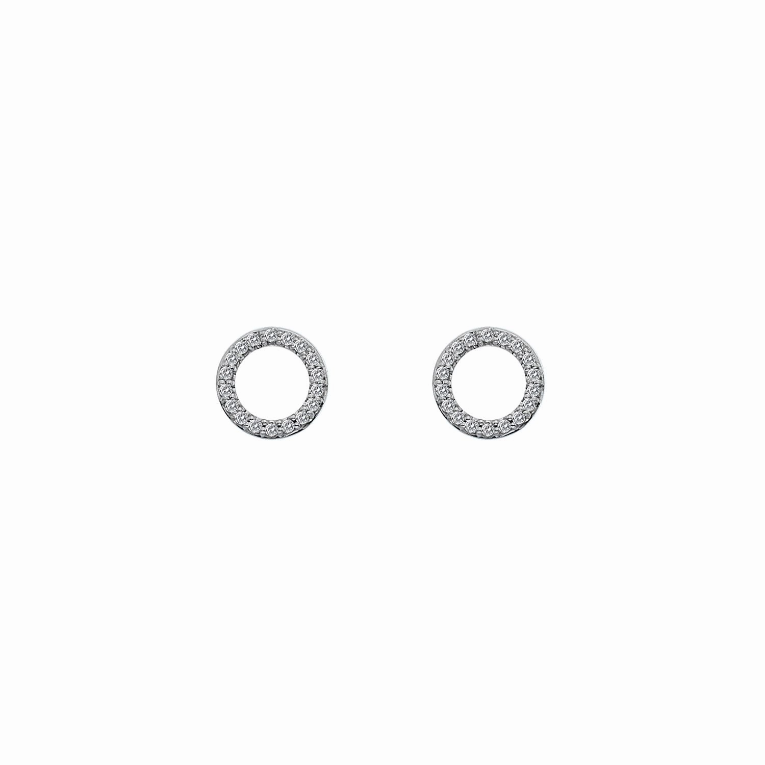 Hot Diamonds 9ct White Gold Infinity Earrings
