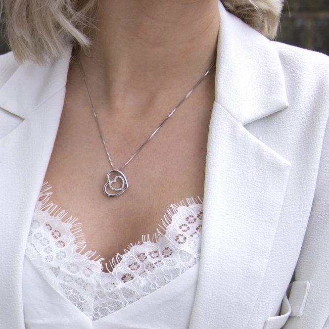 Hot Diamonds Adorable Encased Sterling Silver Pendant