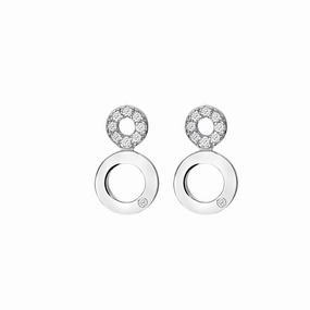 Hot Diamonds Balance Sterling Silver White Topaz Earrings