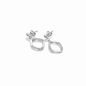 Hot Diamonds Behold Sterling Silver White Topaz Earrings