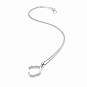 Hot Diamonds Behold Sterling Silver White Topaz Large Pendant