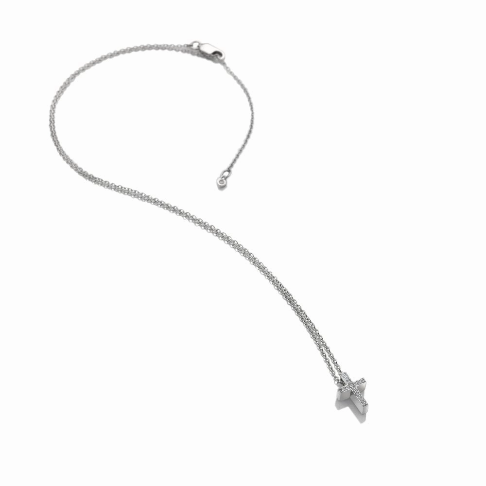 Hot Diamonds Bliss Sterling Silver Striking Cross Necklace