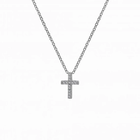 Hot Diamonds Bliss Sterling Silver Striking Cross Necklace
