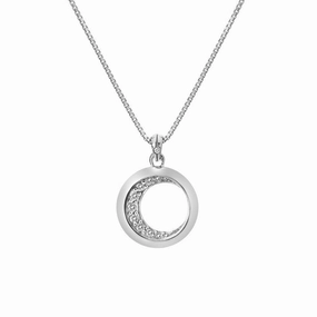 Hot Diamonds Celestial Large Sterling Silver Topaz Pendant Necklace
