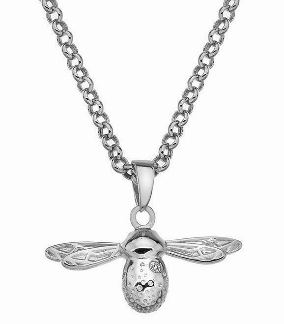 Hot Diamonds Classic Sterling Silver Diamond Paradise Bee Pendant