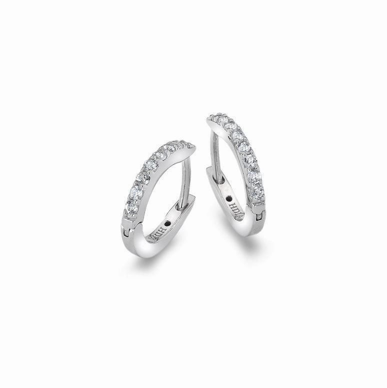 Hot Diamonds Constant Sterling Silver Loop Earrings