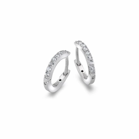 Hot Diamonds Constant Sterling Silver Loop Earrings