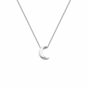 Hot Diamonds Diamond Amulet Sterling Silver Crescent Necklace