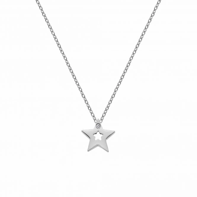 Hot Diamonds Diamond Amulet Sterling Silver Star Necklace