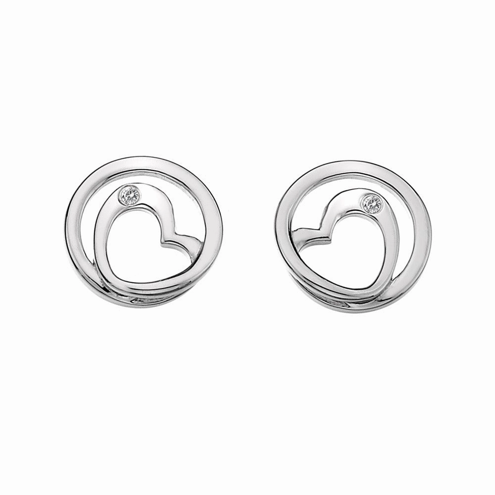Hot Diamonds Earrings Forever Stud Silver D