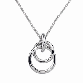 Hot Diamonds Eternity Sterling Silver Interlocking Necklace
