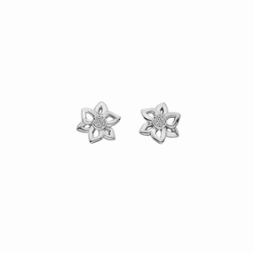 Hot Diamonds Floret 9ct White Gold Earrings