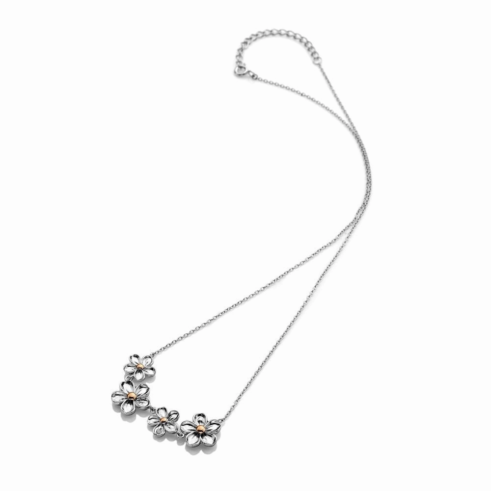 Hot Diamonds Forget Me Not Sterling Silver Necklace D