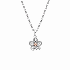 Hot Diamonds Forget Me Not Sterling Silver Necklace