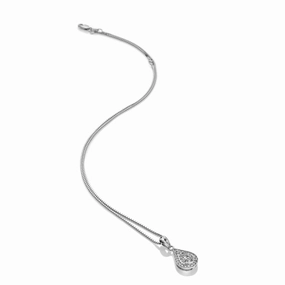 Hot Diamonds Glimmer Sterling Silver White Topaz Pendant