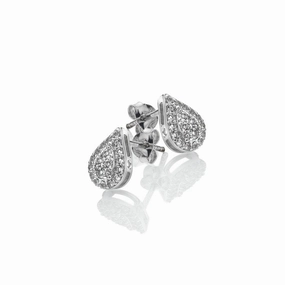 Hot Diamonds Glimmer Sterling Silver White Topaz Stud Earrings