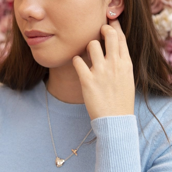 Hot Diamonds Honey Bee Sterling Silver Stud Earrings