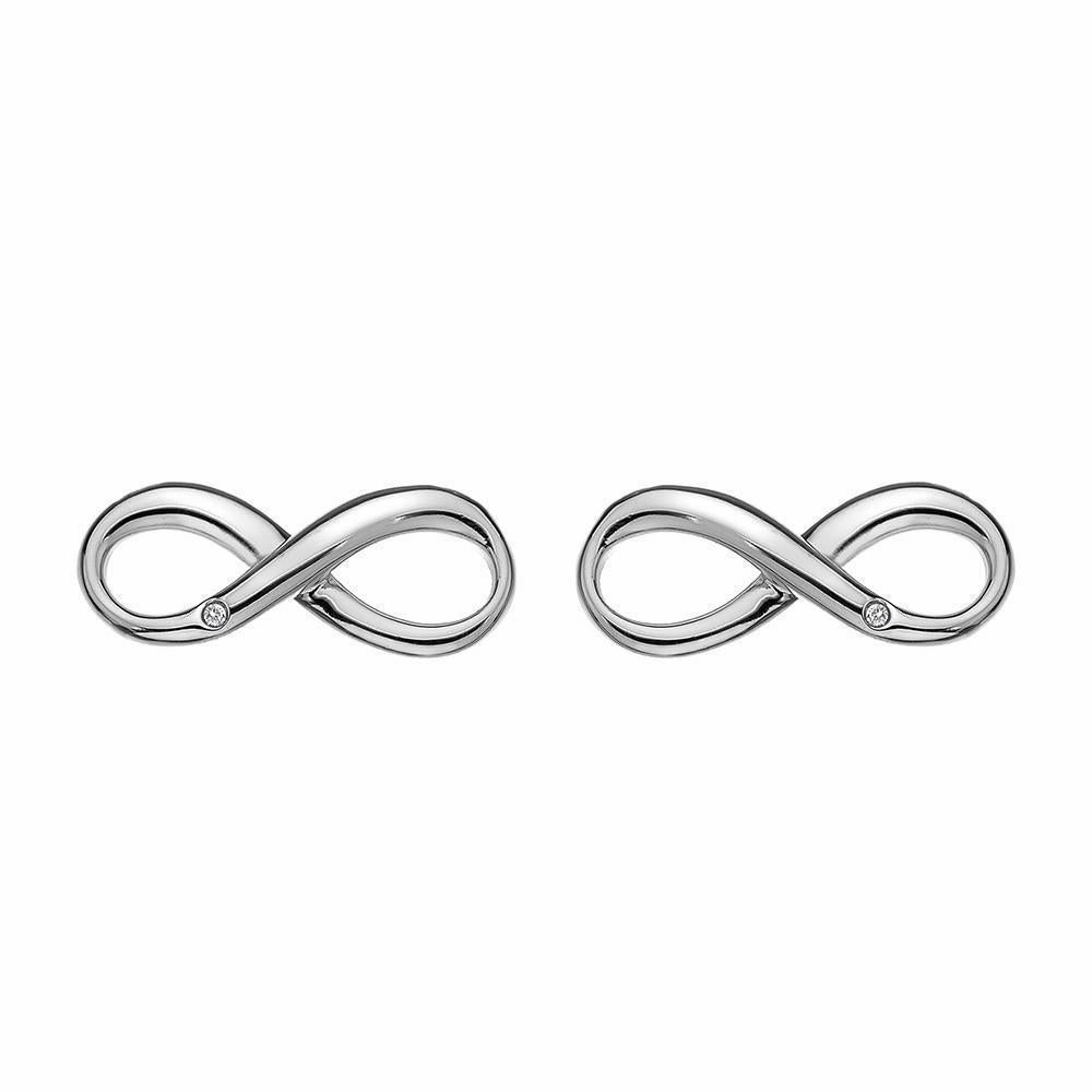 Hot Diamonds Infinity Sterling Silver Stud Earrings