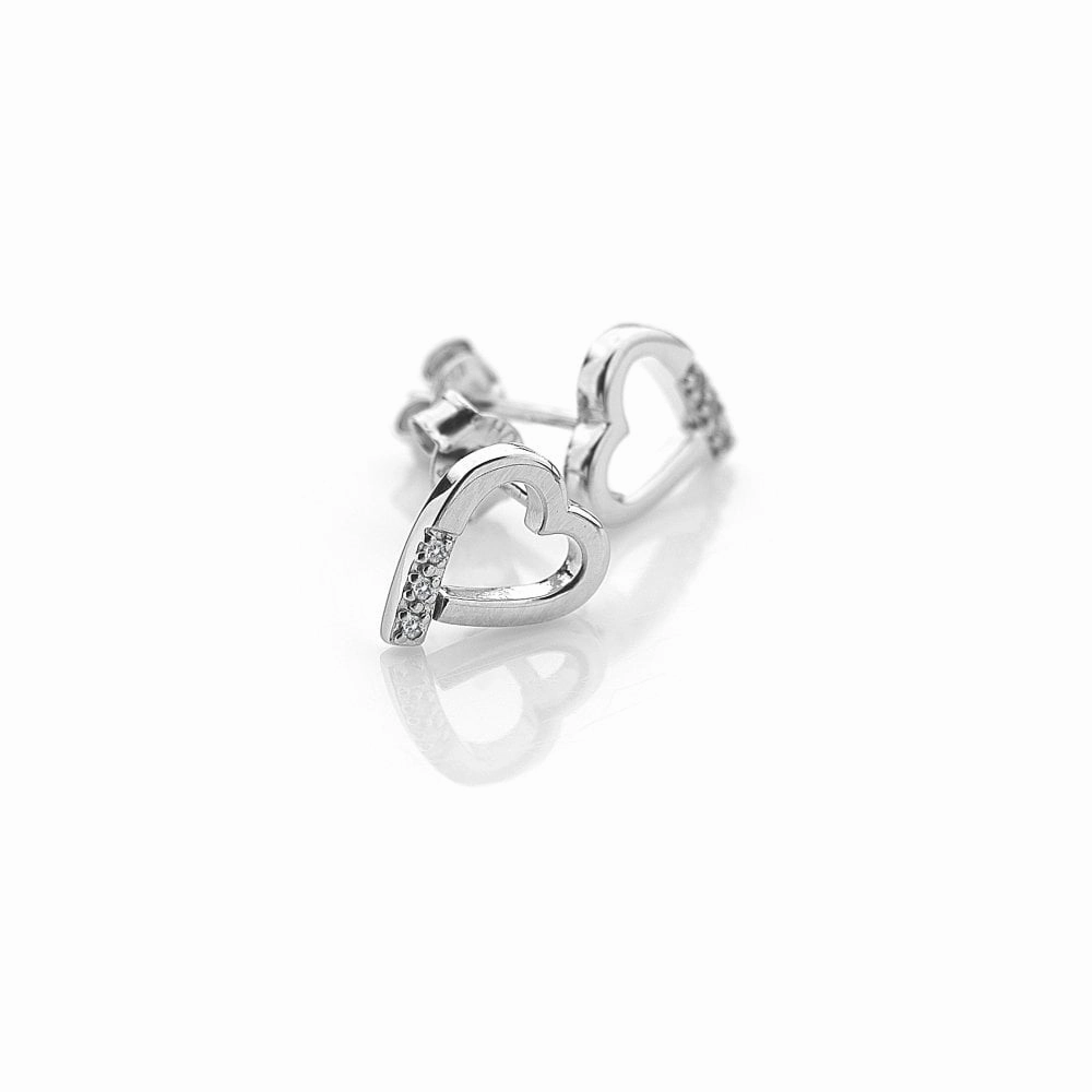 Hot Diamonds Just Add Love Sterling Silver Memories Earrings