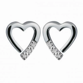 Hot Diamonds Just Add Love Sterling Silver Memories Earrings