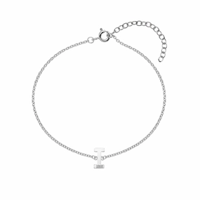 Hot Diamonds Love Letters Sterling Silver I Bracelet