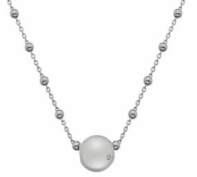 Hot Diamonds Luxury Sterling Silver Diamond Globe Necklace