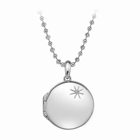 Hot Diamonds Memoirs Sterling Silver Circle Locket